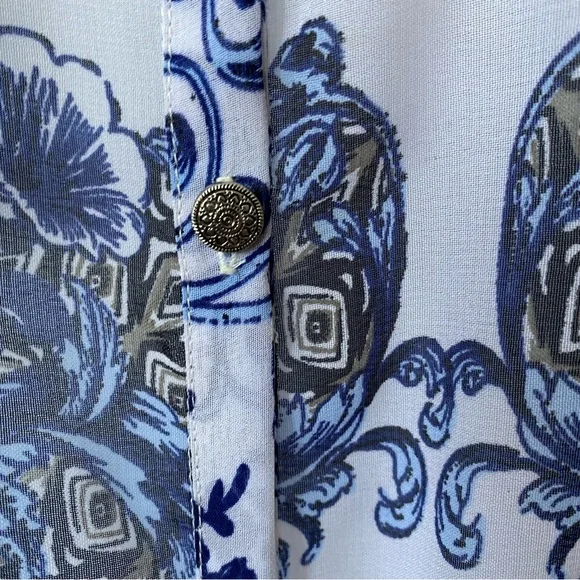 Bellissima sheer patterned blouse L - Picture 9 of 13